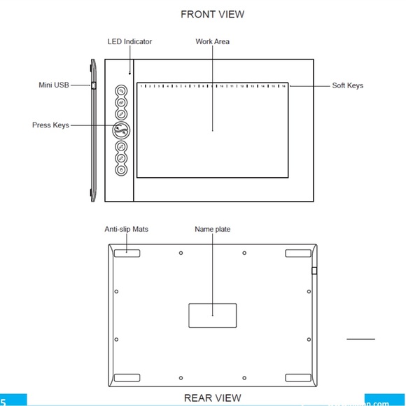 Huion H610 Pro Graphic Drawing Tablet 8192 Pen Pressure Sensitivity NWT - Picture 3 of 7